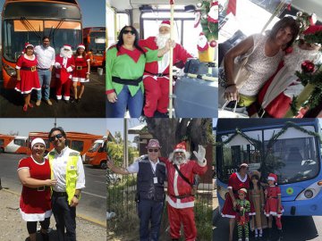 Viejos Pascueros de Alsacia Express llevaron el espíritu navideño a las calles